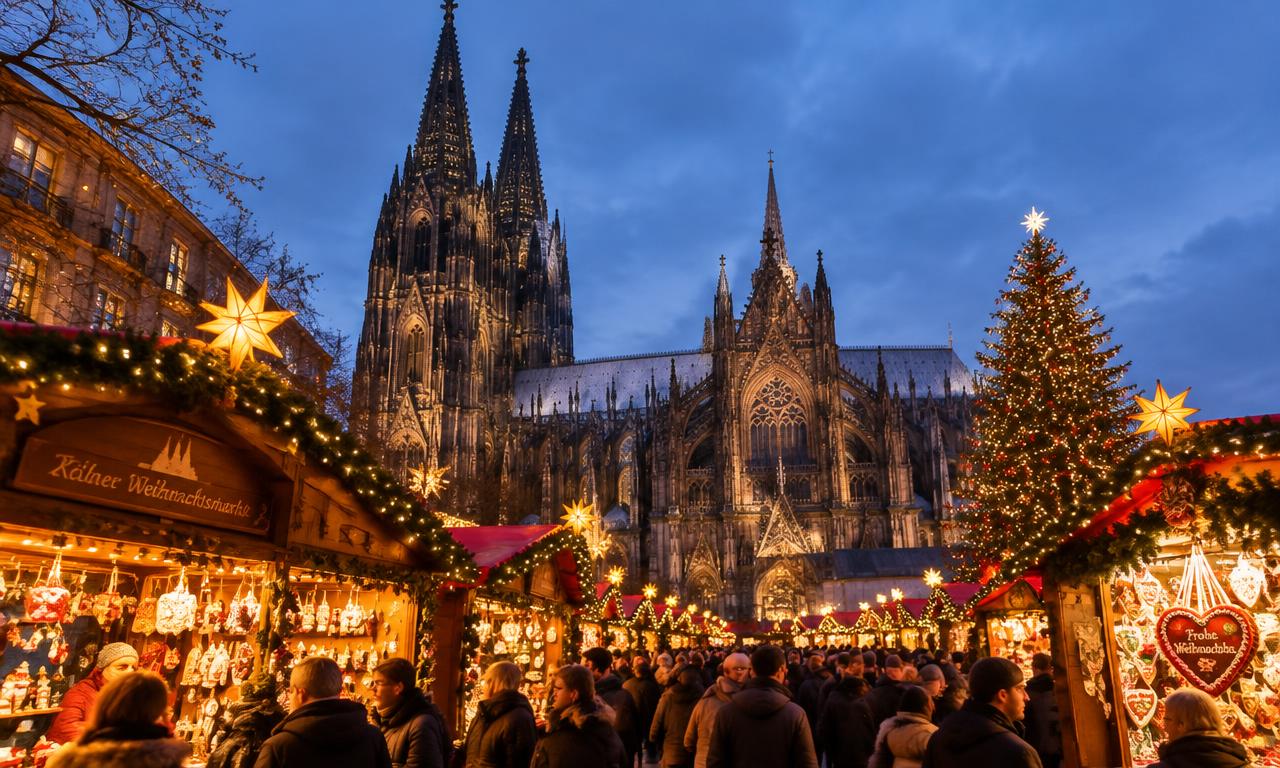 Christmas Market at Cologne Cathedral in Cologne